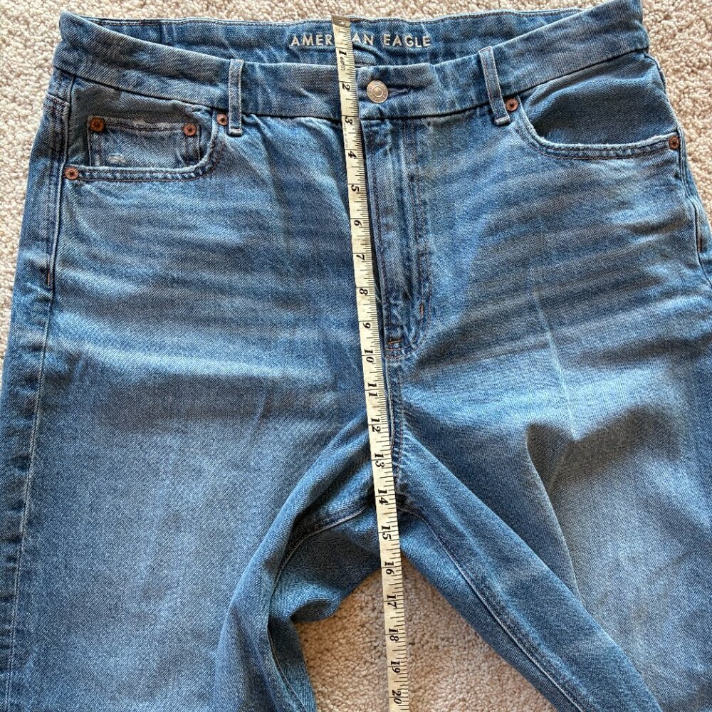 AE Strigid Curvy Super High-Waisted Baggy Straight Jean - Picture 13 of 14